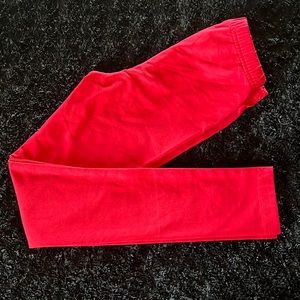Hanna Anderson red girls leggings size 130cm/ us 8 NWOT